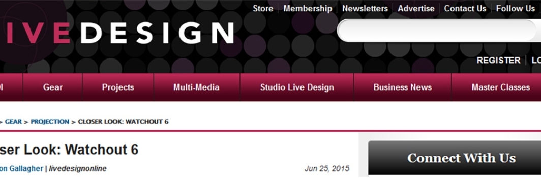 WATCHOUT 6 reviewed in <em>Live Design</em>